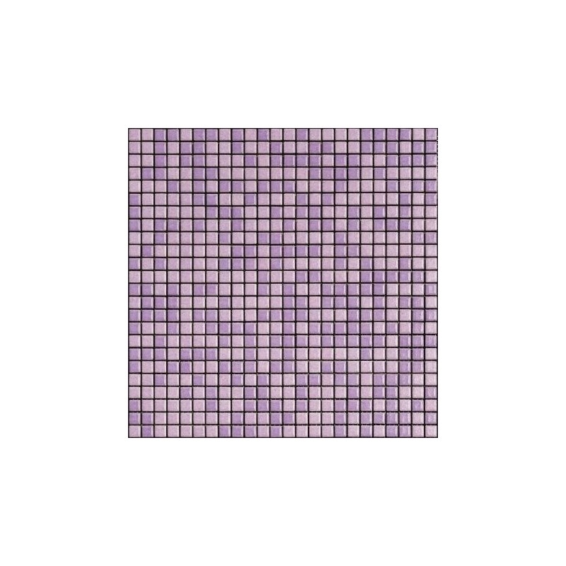 Mosaique violet brillant, nuancé, sol et mur, salle de bain, 1.2x1.2cm et 2.5x2.5cm apanthologia 6 sur trame 30x30cm