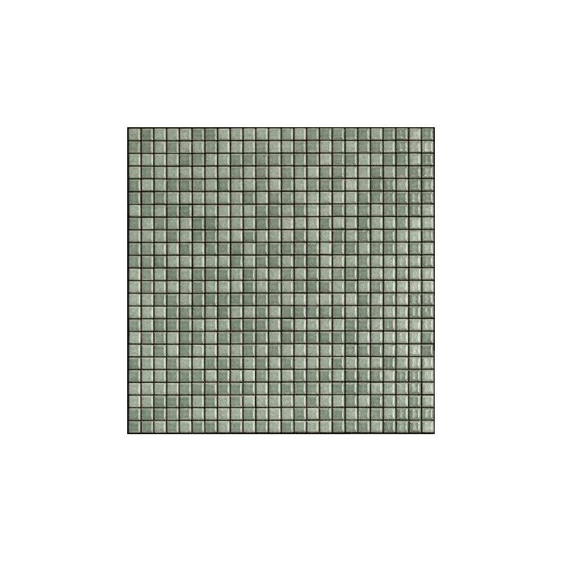 Mosaique vert foncé brillant, nuancé, sol et mur, salle de bain, 1.2x1.2cm et 2.5x2.5cm apanthologia 15 sur trame 30x30cm