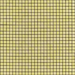 Mosaique jaune citron brillant, nuancé, sol et mur, salle de bain, 1.2x1.2cm et 2.5x2.5cm apanthologia 19 sur trame 30x30cm