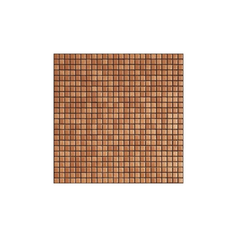 Mosaique marron clair brillant, nuancé, sol et mur, salle de bain, 1.2x1.2cm et 2.5x2.5cm apanthologia 20 sur trame 30x30cm sur 