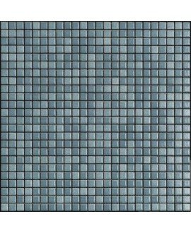 Mosaique bleu brillant, nuancé, sol et mur, salle de bain, 1.2x1.2cm et 2.5x2.5cm apanthologia 23 sur trame 30x30cm