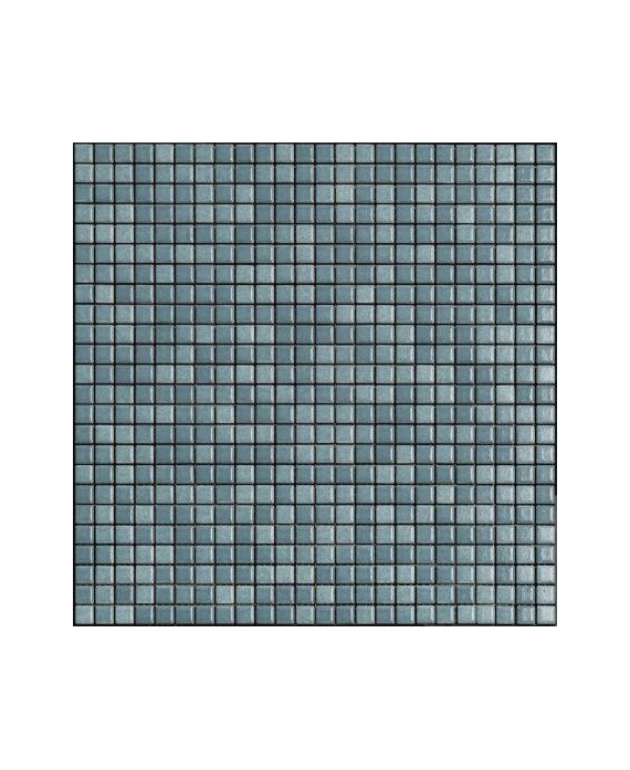 Mosaique bleu brillant, nuancé, sol et mur, salle de bain, 1.2x1.2cm et 2.5x2.5cm apanthologia 23 sur trame 30x30cm