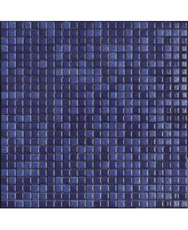 Mosaique bleu foncé brillant, nuancé, sol et mur, salle de bain, 1.2x1.2cm et 2.5x2.5cm apanthologia 24 sur trame 30x30cm