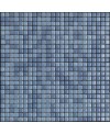 Mosaique bleu brillant, nuancé, sol et mur, salle de bain, 1.2x1.2cm et 2.5x2.5cm apanthologia 30 sur trame 30x30cm