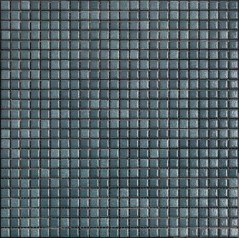 Mosaique bleu pétrole brillant, nuancé, sol et mur, salle de bain, 1.2x1.2cm et 2.5x2.5cm apanthologia 33 sur trame 30x30cm