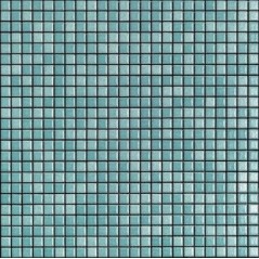 Mosaique bleu brillant, nuancé, sol et mur, salle de bain, 1.2x1.2cm et 2.5x2.5cm apanthologia 35 sur trame 30x30cm