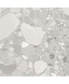 Carrelage imitation terrazzo uni gris clair mat rectifié 60x60cm, 60x120cm, Géocolorado perla