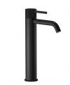 Mitigeur lavabo réhaussé à poser avec bonde clic clac: chromé, noir mat, couleur or, or rose, or pâle IB ID202