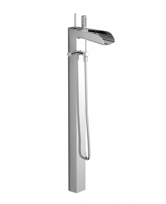 Ensemble de robinets de douche en chrome noir mat en laiton mitigeur de  contrôle à 5 voies SPA jets de massage douche bidet ensemble de douche de  bain, or blanc : 