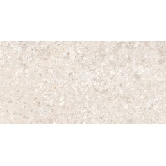 Carrelage imitation terrazzo teinté dans la masse, beige rectifié 59.3x59.3, 60x120cm Viv ceppo marfil