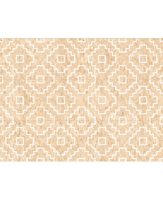 Carrelage imitation bois aggloméré décoré blanc mat, décor, 59.3x59.3cm rectifié, R10, V seriaki blanc naturel