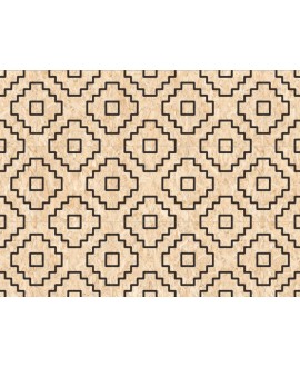 Carrelage imitation bois aggloméré décoré noir mat, décor, 59.3x59.3cm rectifié, R10, V seriaki naturel nero