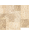 Carrelage imitation travertin beige opus nuancé mat 45.3x75.8cm, 45.3x45.3cm, 30x60.5cm, 30x30cm edimsénanque mélangé