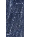 Carrelage imitation marbre bleu poli brillant, faible épaisseur 6mm, 75x75cm et 75x150cm sol et mur ariosodalite blue