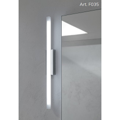 Eclairage de miroir de salle de bain art-déco lampe allongée à fixer au mur comp tani