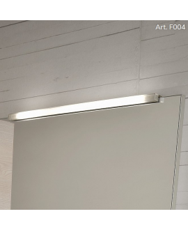 Eclairage de miroir de salle de bain contemporain lampe fixée sur miroir largeur 56cm comp tratto F004