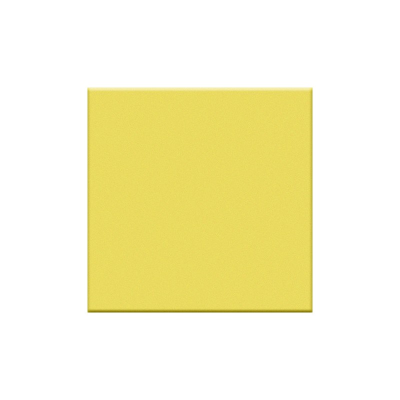 Mosaique jaune mat sol et mur cuisine salle de bain 5X5 cm sur trame VO cedro