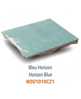 Zellige bleu clair crédence cuisine salle de bain carrelage en terre cuite marocain horizon D 10x10x1.1cm