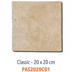 Carreau travertin classic 10x10cm, 15x15cm, 20x20cm épaisseur 10mm dif