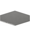 Carrelage hexagonal gris brillant dénuancé 10x20cm pour le mur apeharlequin grey mix