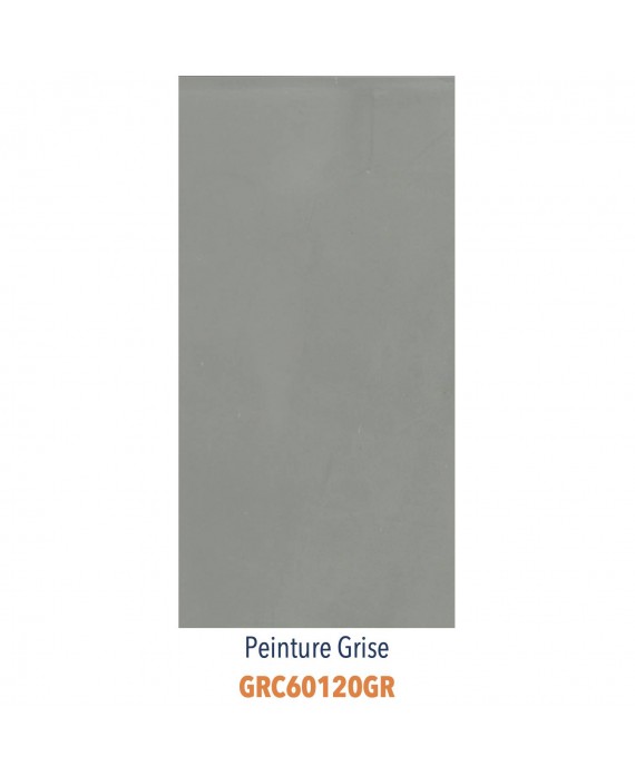 Carrelage imitation peinture grise en grès cérame émaillé 60x120cm rectifié épaisseur 8.5mm diff