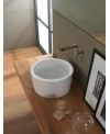 vasque en céramique émaillée scabucketP blanc brillant à poser diamètre:35 cm, hauteur 22 cm