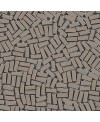 Mosaique rectangle taupe clair mat sol et mur grès cérame pleine masse sur trame 315x320mm M+saico clay