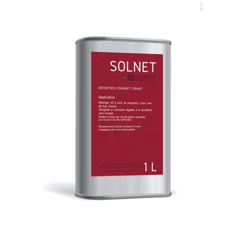 Entretien cirant carreau ciment car solnet net 1L