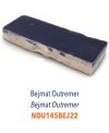 Zellige rectangulaire véritable brillant, bejmat, sol et mur, en terre cuite marocain D14x4.5x1.8cm bleu outremer