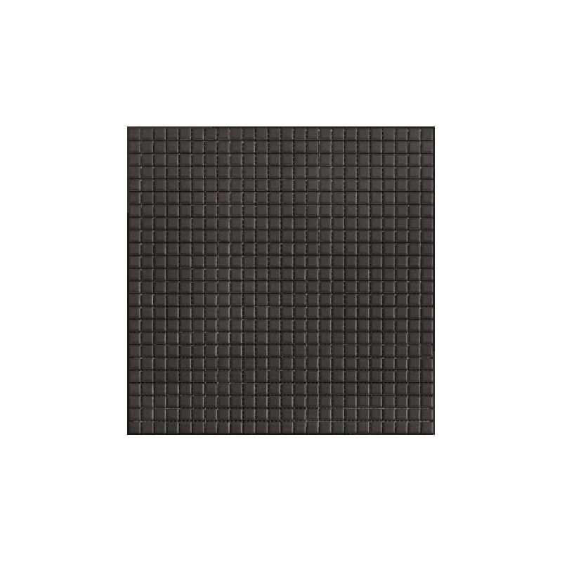 Mosaique 1.2x1.2cm et 2.5x2.5cm sol et mur noir mat apseta carbon sur trame 30x30cm