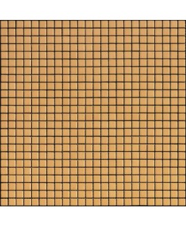 Mosaique jaune mat 1.2x1.2cm et 2.5x2.5cm en grès cérame émaillé apseta giallarancio sur trame 30x30cm