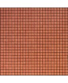 Mosaique orange mat 1.2x1.2cm et 2.5x2.5cm en grès cérame émaillé apseta aragosta sur trame 30x30cm