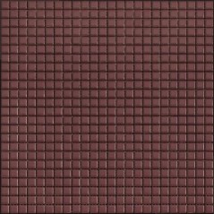 Mosaique1.2x1.2cm et 2.5x2.5cm mur et sol marsala mat apseta marsala sur trame 30x30cm