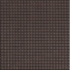 Mosaique sol et mur 1.x1.2cm et 2.5x2.5cm marron mat grès cérame apseta cacao sur trame 30x30cm