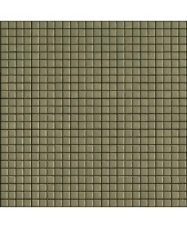 Mosaique sol et mur 1.2x1.2cm et2.5x2.5cm vert mat grès cérame émaillé apseta olive sur trame 30x30cm