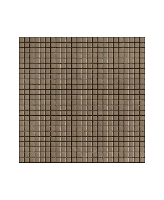 Mosaique taupe mat 2.5x2.5cm et 1.2x1.2cm apseta bruno sur trame 30x30cm