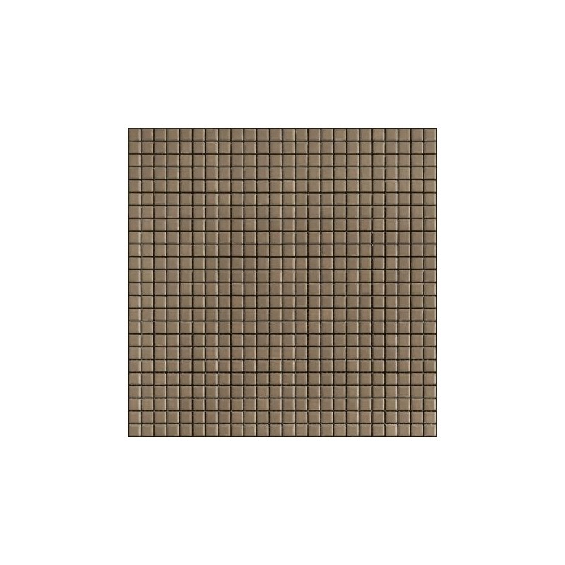 Mosaique taupe mat 2.5x2.5cm et 1.2x1.2cm apseta bruno sur trame 30x30cm