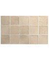 Carrelage imitation terre de sienne beige mat sol et mur 10x10x0.9cm et 6x24.6x0.9cm, equargile siena.