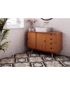 Carrelage imitation vieux carreau ciment décoré mat, sol et mur, grès cérame émaillé, 20x20x0.9cm, pasicarenes