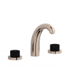Mitigeur lavabo 3 trous design, bouton en marbre noir, chromé, nickel brossé, platine, or rose, or brossé IB BR390_2