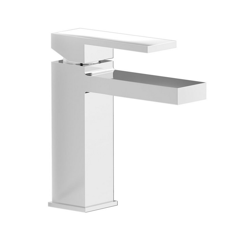 Robinet lavabo carré en laiton design: chromé, noir mat, blanc mat, or, nickel brossé, or, or rose, or brossé RU200