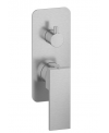 Mitigeur douche mural 3 voies avec inverseur: chromé, nickel brossé, or, or brossé,or rose, noir mat, blanc mat RU312