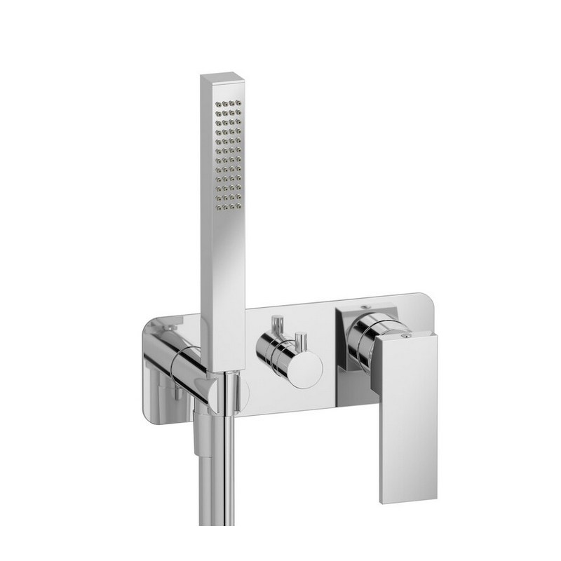 Mitigeur encastré douche 3 voies avec douchette: chromé, nickel brossé, or, or brossé,or rose, noir mat, blanc mat RU314