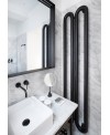 Sèche-serviette radiateur eau chaude design Antubone V vertical blanc mat 150cm