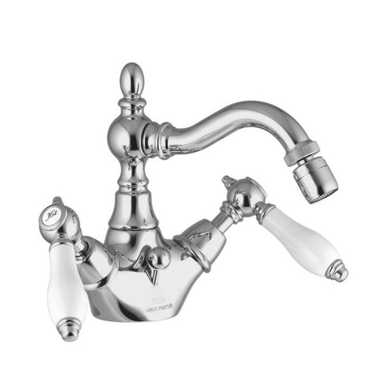 Mélangeur BIDET bec pivotant art-déco, F5412 chromé, nickel brossé, or, or brossé, vieux cuivre, vieux bronze