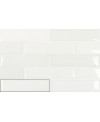 Carrelage bombé brillant blanc dénuancé contemporain mur 12.4x12.4cm et 7.5x30cm apebulge blanc
