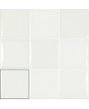 Carrelage bombé brillant blanc dénuancé contemporain mur 12.4x12.4cm et 7.5x30cm apebulge blanc