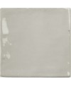 Carrelage effet zellige marocain gris clair brillant nuancé fait main 10x10cm et 6.5x20cm apeseville grey