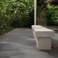 Carrelage gris foncé imitation béton sablé uni mat, 60x60, 90x90, 60x120, 120x120cm rectifié, santasable gris