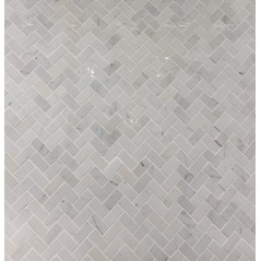 Mini rectangle de pierre gris sur trame 28.2x28.2cm salle de bain mox herri gris